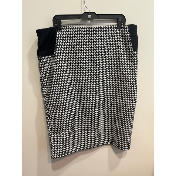 Houndstooth Pencil Skirt Career Office Work‎ Business Professional - Picture 6 of 9